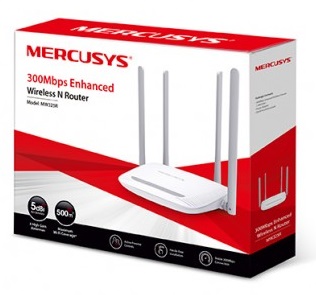Wireless Router MERCUSYS MW325R / N300 / Wi-Fi4 / 1WAN+3LAN / 4 external antennas photo 3
