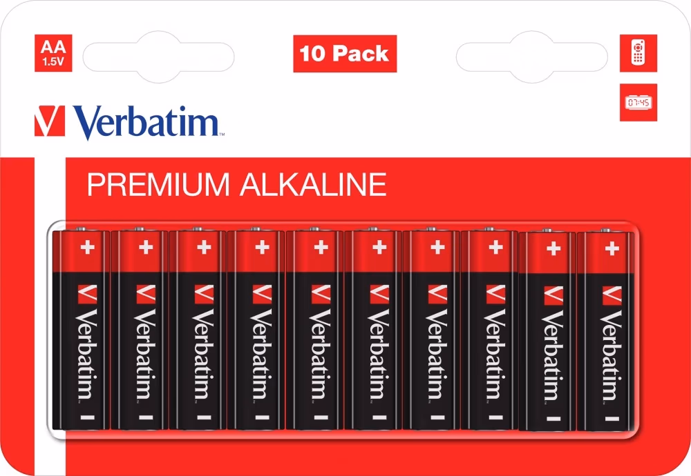 Verbatim Alcaline Battery  AA, 10pcs, Blister pack 