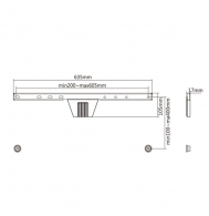 Slim TV-Wall Mount for 37-80”- Gembird ”WM-S80F-01”, Fixed, max. 50 kg, Distance TV to Wall: 17 mm, max. VESA 600 x 400, Black thumbnav 2