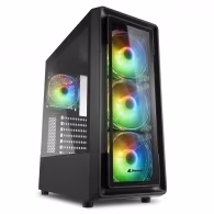 Calculator ATOL PC1080MP - Gaming A-RGB#2.4 / AMD Ryzen 3 / 32GB / 512GB SSD + 2TB / Radeon RX 7600 / Black