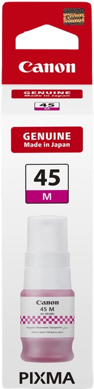 Ink Bottle Canon GI-45M, Magenta (6286C001), 40ml for Canon MAXIFY GX1040, MAXIFY GX2040, 3000 p. (Eco 4500 p.) photo 1 Ink Bottle Canon GI-45M, Magenta (6286C001), 40ml for Canon MAXIFY GX1040, MAXIFY GX2040, 3000 p. (Eco 4500 p.) photo 1