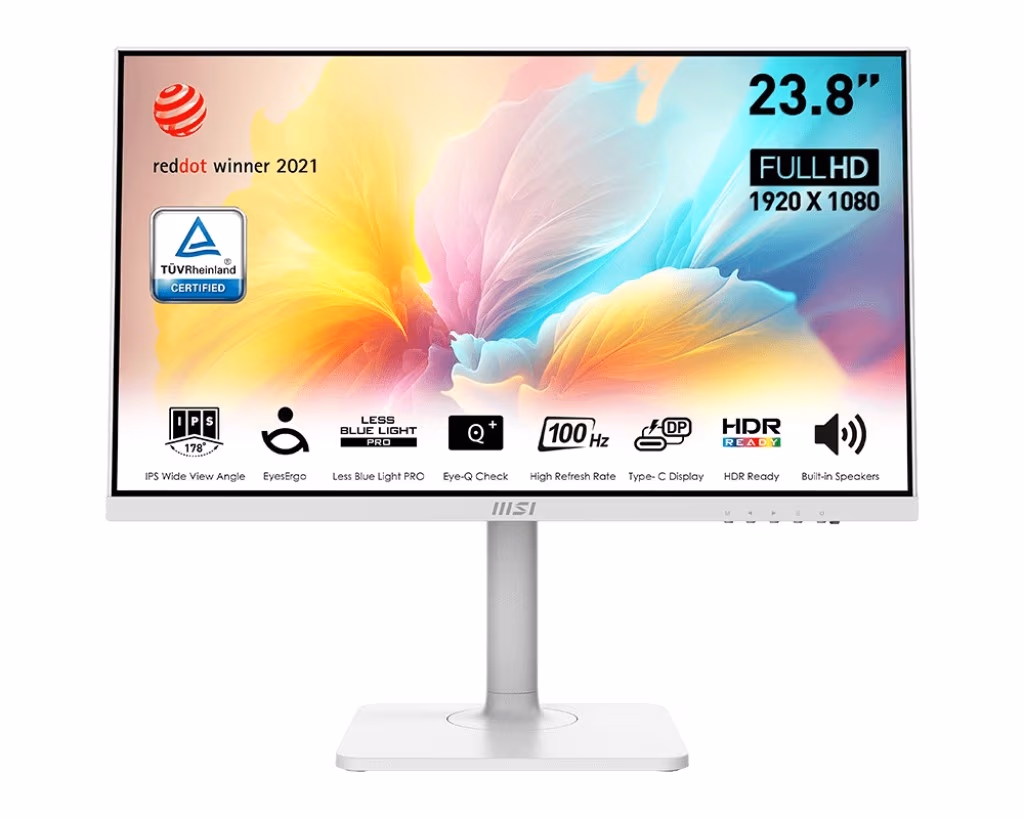 23.8” Монитор MSI Modern MD2412PW/ 1ms/ 100Hz/ White 