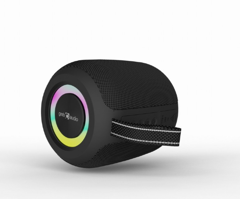 Boxa portabila Gembird SPK-BT-LED-05-BK/ 8W / Bluetooth / microSD / USB / 1200 mAh photo 2