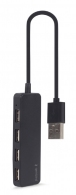 USB Hub Gembird UHB-U2P4-06 / 4 x USB 2.0 / 30 cm cable / black thumbnav 2