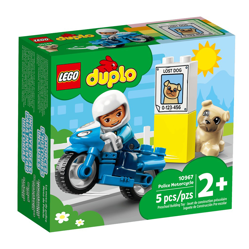Constructor Lego Duplo Police Motorcycle 10967 de la 2+ ani photo 1 Constructor Lego Duplo Police Motorcycle 10967 de la 2+ ani photo 1