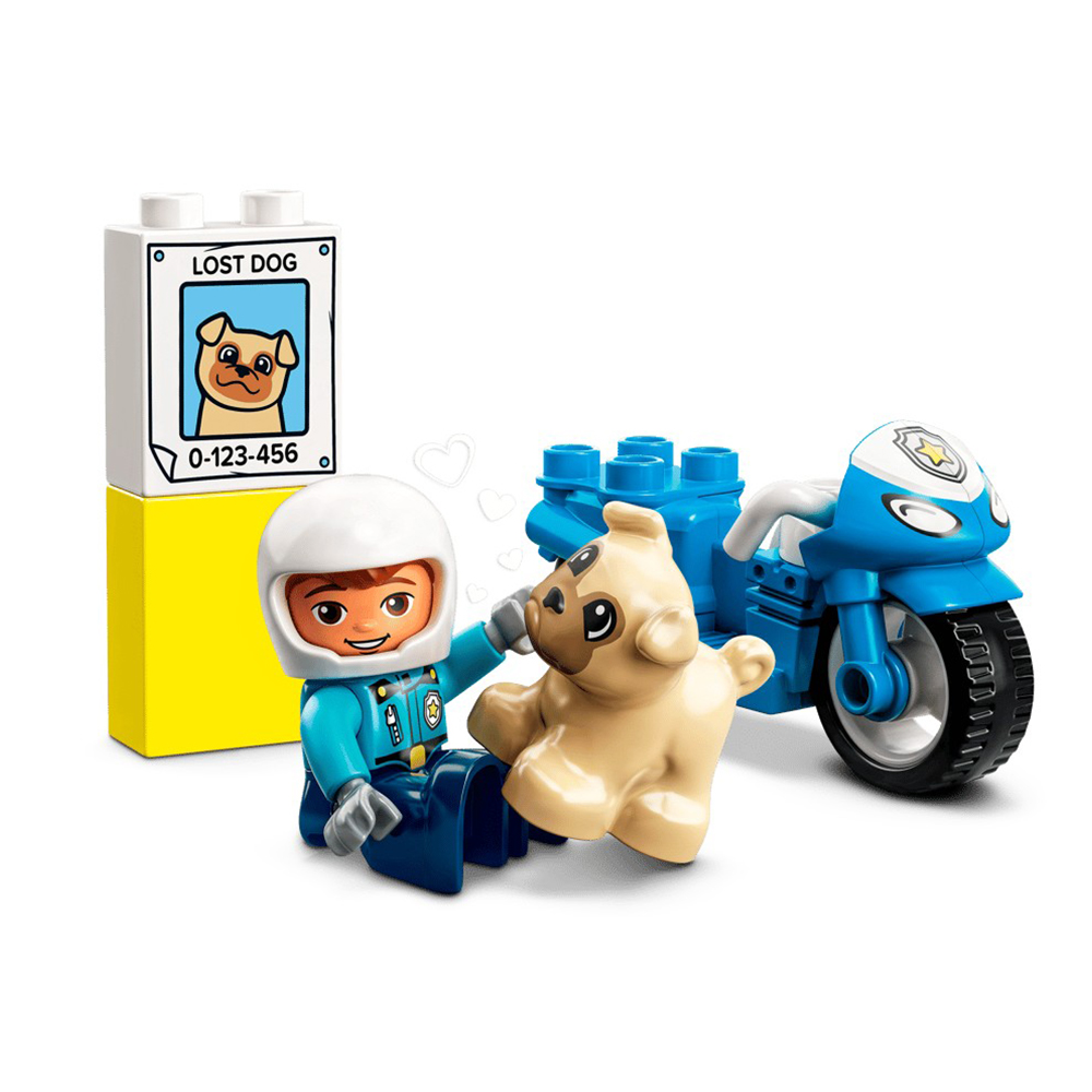 Constructor Lego Duplo Police Motorcycle 10967 de la 2+ ani photo 3