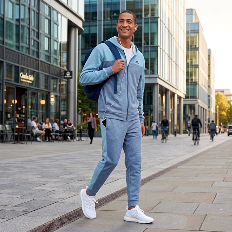Брюки Adidas M MEL PT S Серый Мужской photo 6