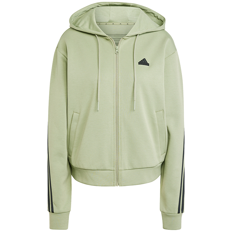 Hanorac Adidas W FI 3S FZ HD XXS Verde Femei photo 6