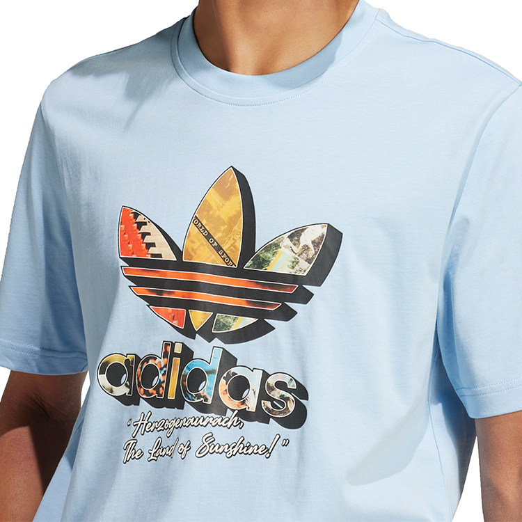 Tricou bărbătesc Adidas Q12 TS GREETING S Albastru photo 4