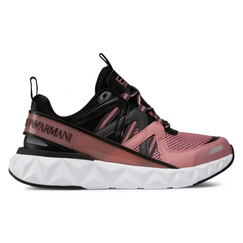 Incaltaminte Sport EA7 EMPORIO ARMANI SNEAKER PU CALF+NUBU pt Unisex / / Negru-roz photo 1