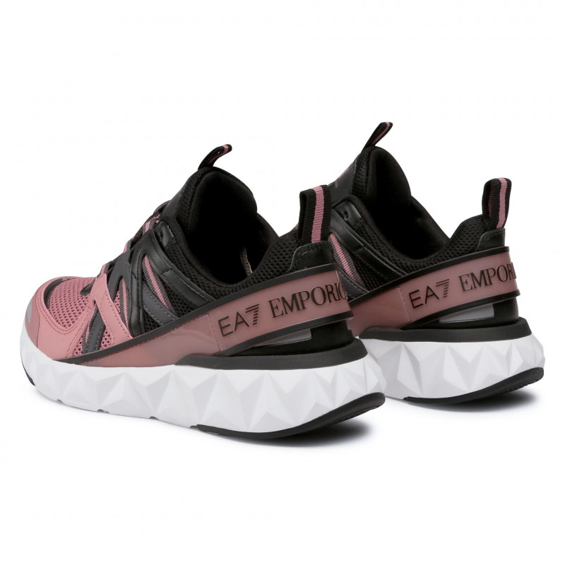 Кроссовки EA7 EMPORIO ARMANI SNEAKER PU CALF+NUBU / Унисекс / / Черный/Розовый photo 5