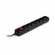 Surge Protector SVEN Optima Base, 6 Sockets, 3m, Black thumbnav 1