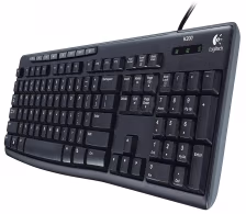 Logitech Media Keyboard K200, 8-hot keys, USB