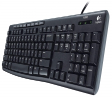 Logitech Media Keyboard K200, 8-hot keys, USB thumbnav 1