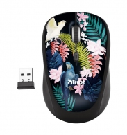 Trust Yvi Parrot Wireless Mouse, 8m 2.4GHz, Micro receiver, 800-1600 dpi, 4 button, Rubber sides for comfort and grip, USB thumbnav 1