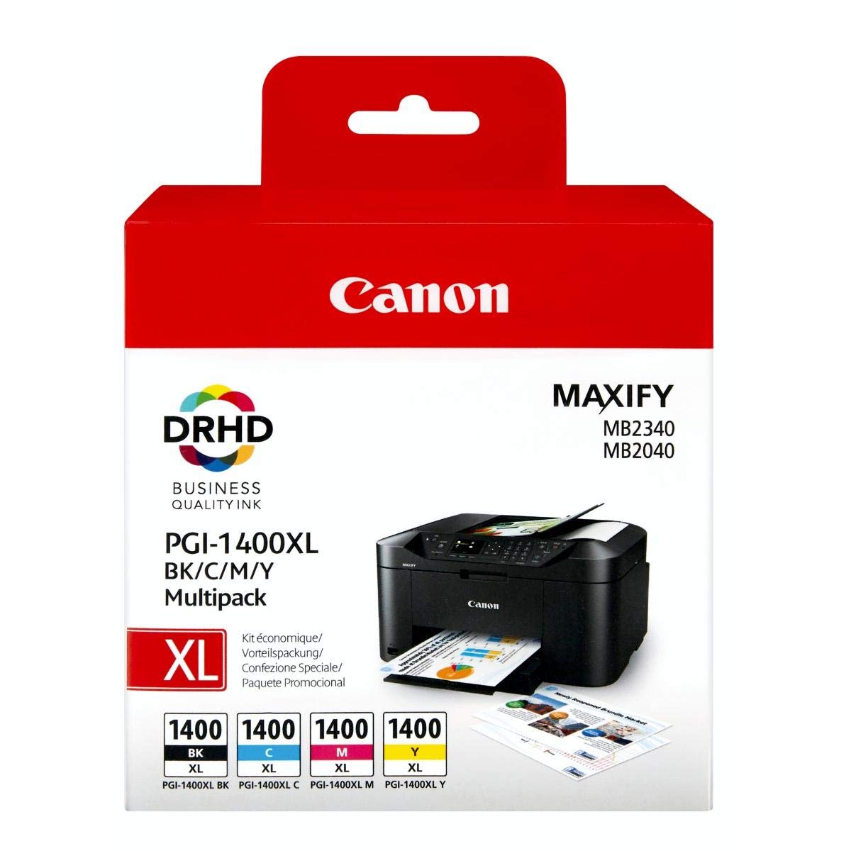 Multi Pack Ink Cartridge Canon PGI-1400XL (9185B004), for MAXIFY 2040/MB2340/MB2140/MB2740 photo 1