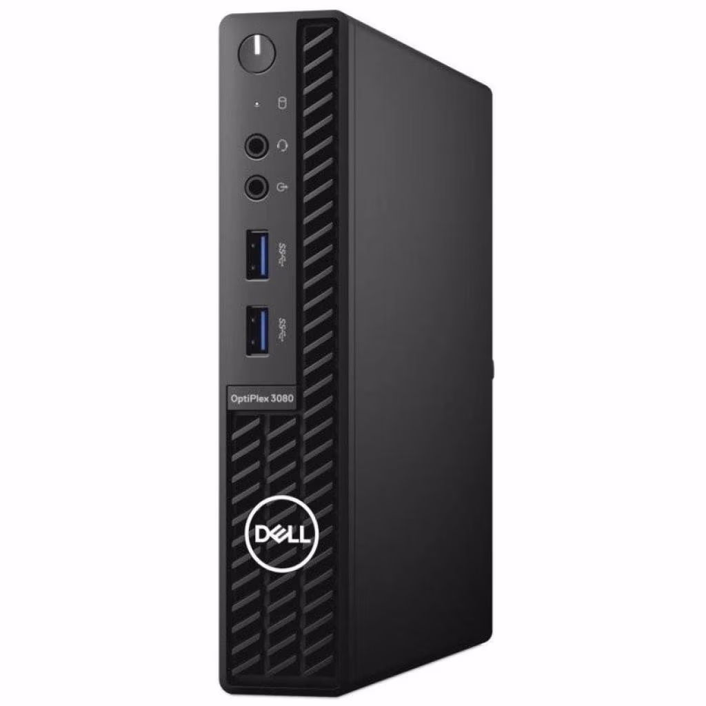 DELL OptiPlex 3080 MFF lntel® Core® i5-10500T, 8GB (1X8GB) DDR4, M.2 256GB PCIe NVMe SSD, Intel Integrated Graphics, Discrete TPM, USB mouse MS116, USB KB216, 65W AC Adapter, Win10Pro, 3Y Warranty, Black. 