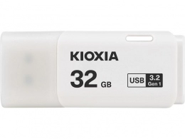 32GB USB2.0 Kioxia (Toshiba) TransMemory U202 White, Plastic, Small design (Read 20 MByte/s, Write 10 MByte/s)