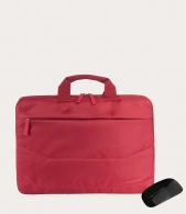 15.6" NB Bag - TUCANO IDEA BUNDLE Red, Slim bag for laptop 15.6" and MacBook Pro 16" + Wireless Mouse thumbnav 1