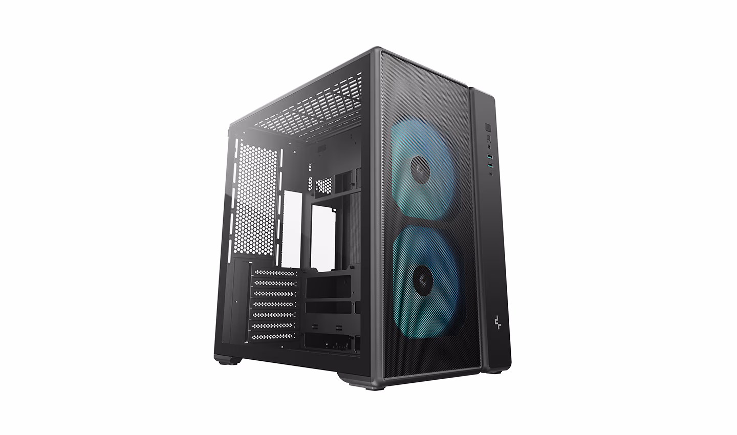 Carcasa DEEPCOOL CG590 MESH 2F / w/oPSU / 2x160mm / ATX