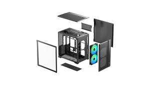 Carcasa DEEPCOOL CG590 MESH 2F / w/oPSU / 2x160mm / ATX thumbnav 9