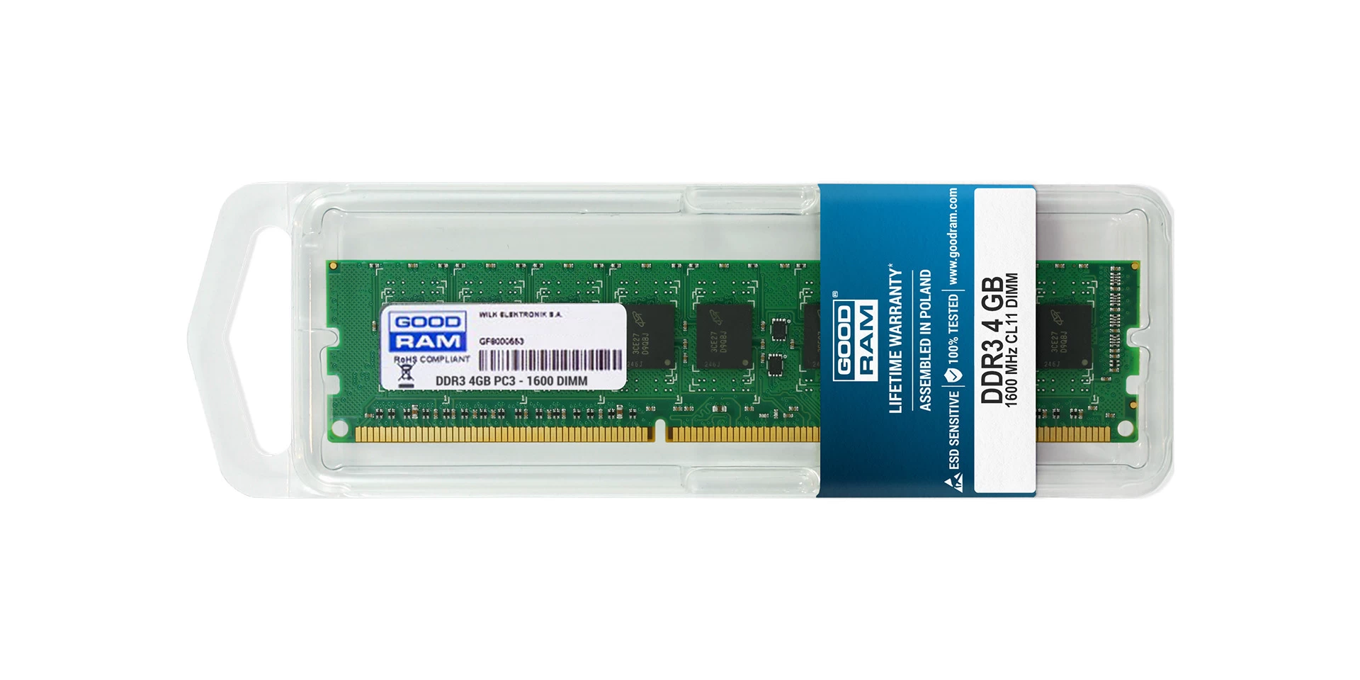 Оперативная память GOODRAM DDR3L-1600 4ГБ