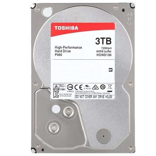 3.5" HDD 3.0TB  Toshiba HDWD130UZSVA  P300,  Desktop™, CMR Drive, 7200rpm, 64MB, SATAIII photo 1