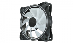 120mm Case Fan - DEEPCOOL ”CF120 PLUS-3IN1”  3x  A-RGB LED 120x120x26.5mm, 500~1800 RPM±10%, <28dBa, 52.5 CFM, Hydro Bearing, 4-Pin PWM, 3-pin(+5V-D-G), A-RGB Wire Controller, 4 Ports PWM Hub, Black thumbnav 2