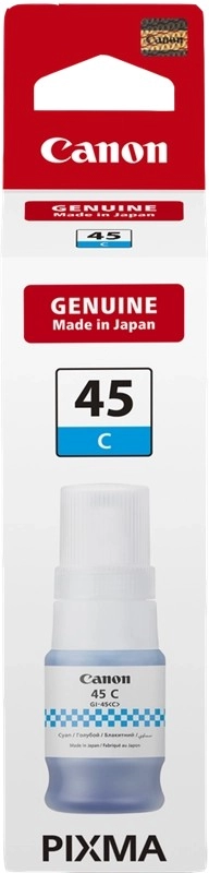 Ink Bottle Canon GI-45C, Cyan (6285C001), 40ml for Canon MAXIFY GX1040, MAXIFY GX2040, 3000 p. (Eco 4500 p.)
