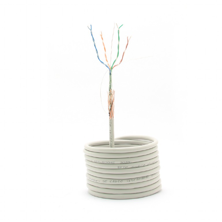 Cable SFTP Gembird SPC-5004E double shielded LAN cable with stranded wires, CAT5e, AWG24 solid copper, 305m photo 2