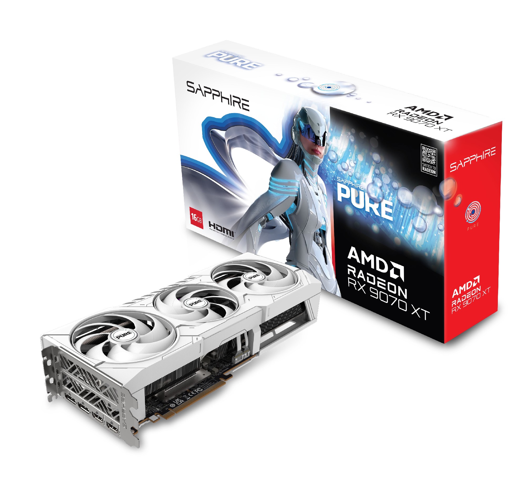 Placa video Sapphire PURE Radeon RX 9070 XT / 16GB / GDDR6 / 256bit photo 1