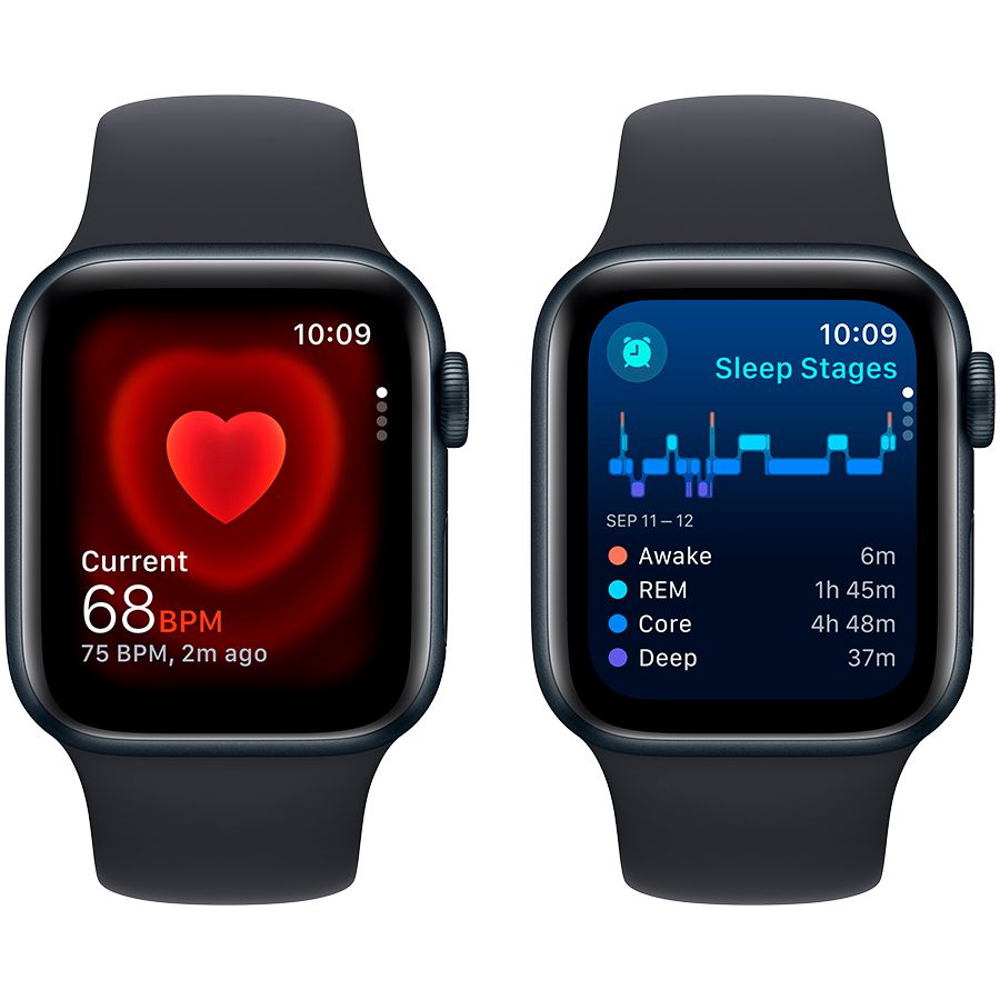 Smart watch Apple Watch SE GPS 40mm Midnight Aluminium Case with Midnight Sport Band - S/M (MR9X3QR/A) 1 GB 1.57 photo 5