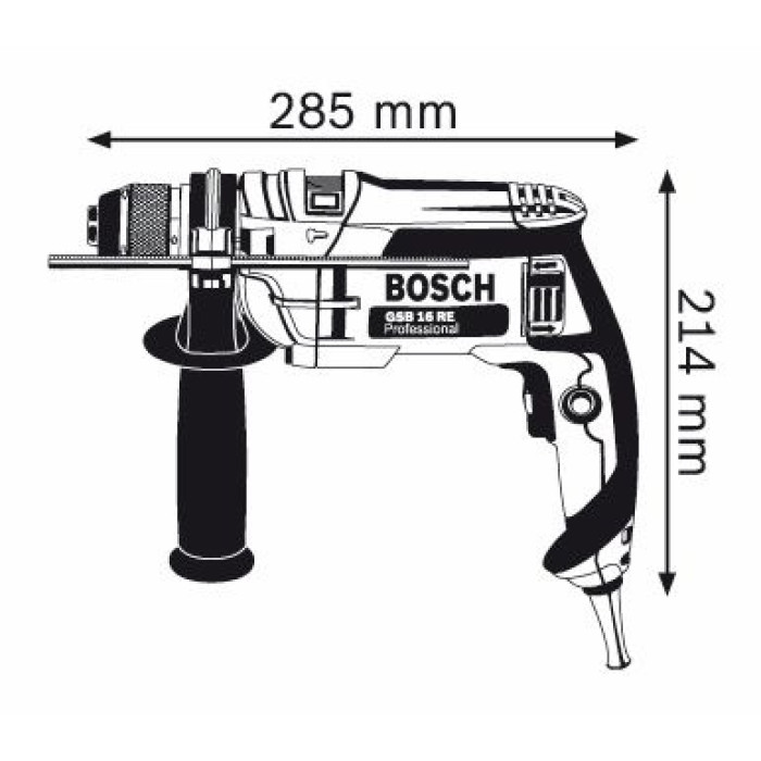 Дрель ударная Bosch GSB 16 RE, 0601148768 photo 2