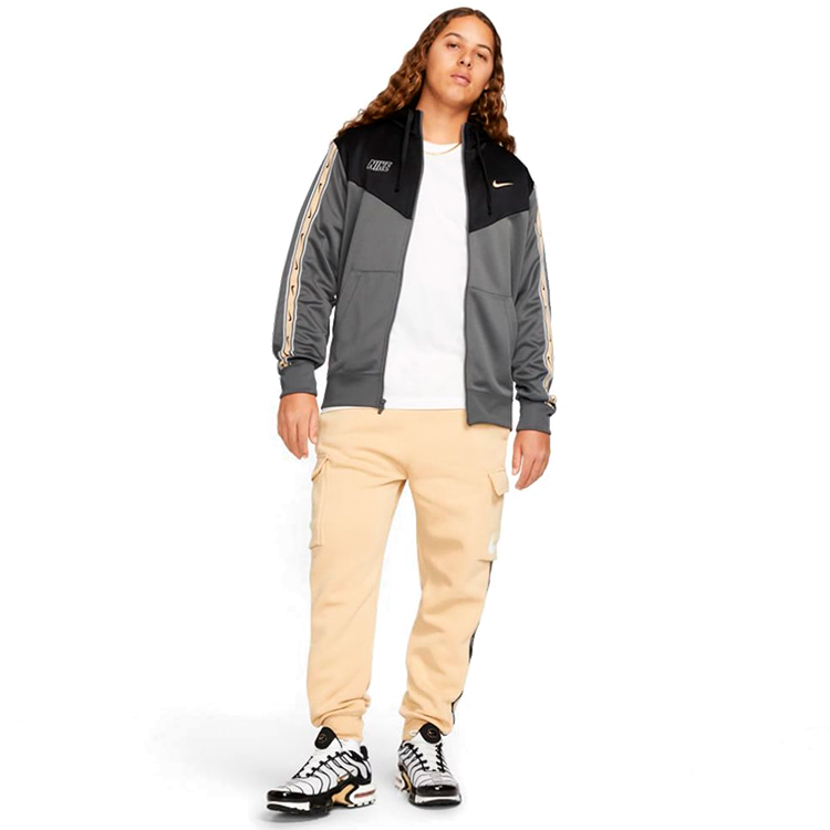 Hanorac pt bărbați Nike M NSW REPEAT SW PK FZ HOODY L Gri photo 4
