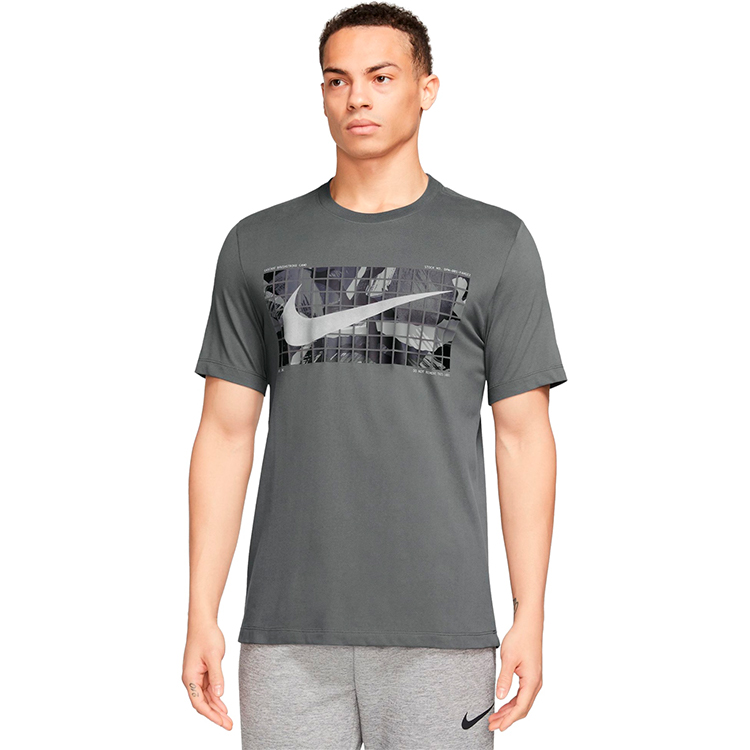 Футболка мужская Nike M NK DF TEE CAMO XL Серый photo 2