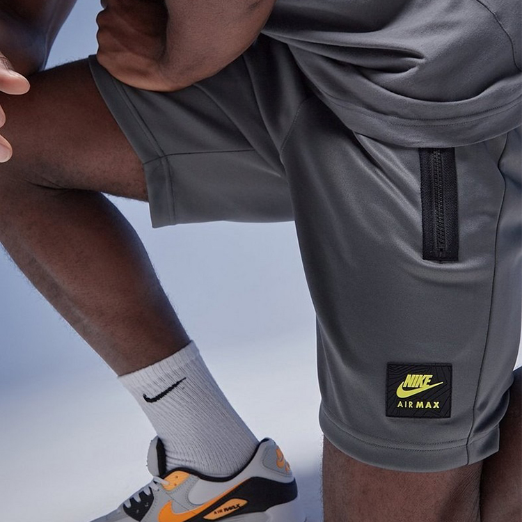 Sorti de bărbați Nike M NSW AIR MAX PK SHORT L Argintiu photo 4
