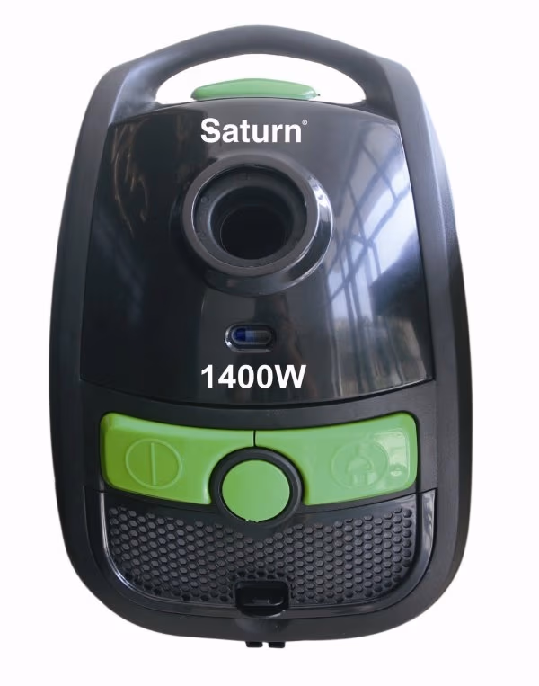 Aspirator cu sac Saturn ST-VC0268, 1400 W, Verde cu negru 