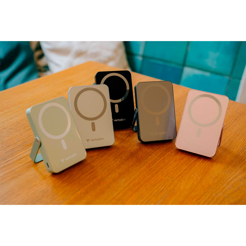 Внешний аккумулятор Verbatim Charge n Go Wireless with Stand 10000mAh Grey photo 7