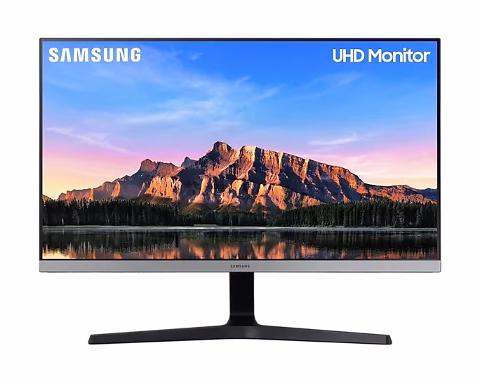 28.0" SAMSUNG IPS LED U28R550UQI ZeroFrame 4K Gray (4ms, 1000:1, 300cd, 3840x2160, HDR, HDMIx2, DisplayPort, FreeSync, Audio Line-out, VESA) 