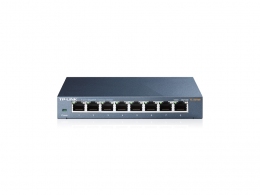 TP-LINK TL-SG108  8-port Gigabit Switch, 8 10/100/1000M RJ45 ports, steel case, QoS, IGMP Snooping thumbnav 1