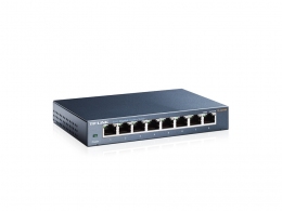 TP-LINK TL-SG108  8-port Gigabit Switch, 8 10/100/1000M RJ45 ports, steel case, QoS, IGMP Snooping thumbnav 3