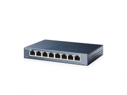 TP-LINK TL-SG108  8-port Gigabit Switch, 8 10/100/1000M RJ45 ports, steel case, QoS, IGMP Snooping thumbnav 4
