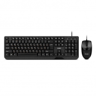 SVEN KB-S330C, Keyboard 12Fn-keys + Mouse (Optical 1000 dpi, 2+1(scroll wheel)), Waterproof design, Classic fullsize layout, USB, Black, Rus/Ukr/Eng thumbnav 1