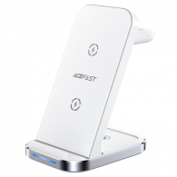 Incarcator Wireless  ACEFAST E15 / Wireless output 1: 5up to 15W, Output 2: 5W, Output 3: 2.5W / White thumbnav 1