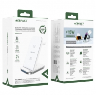 Incarcator Wireless  ACEFAST E15 / Wireless output 1: 5up to 15W, Output 2: 5W, Output 3: 2.5W / White thumbnav 6
