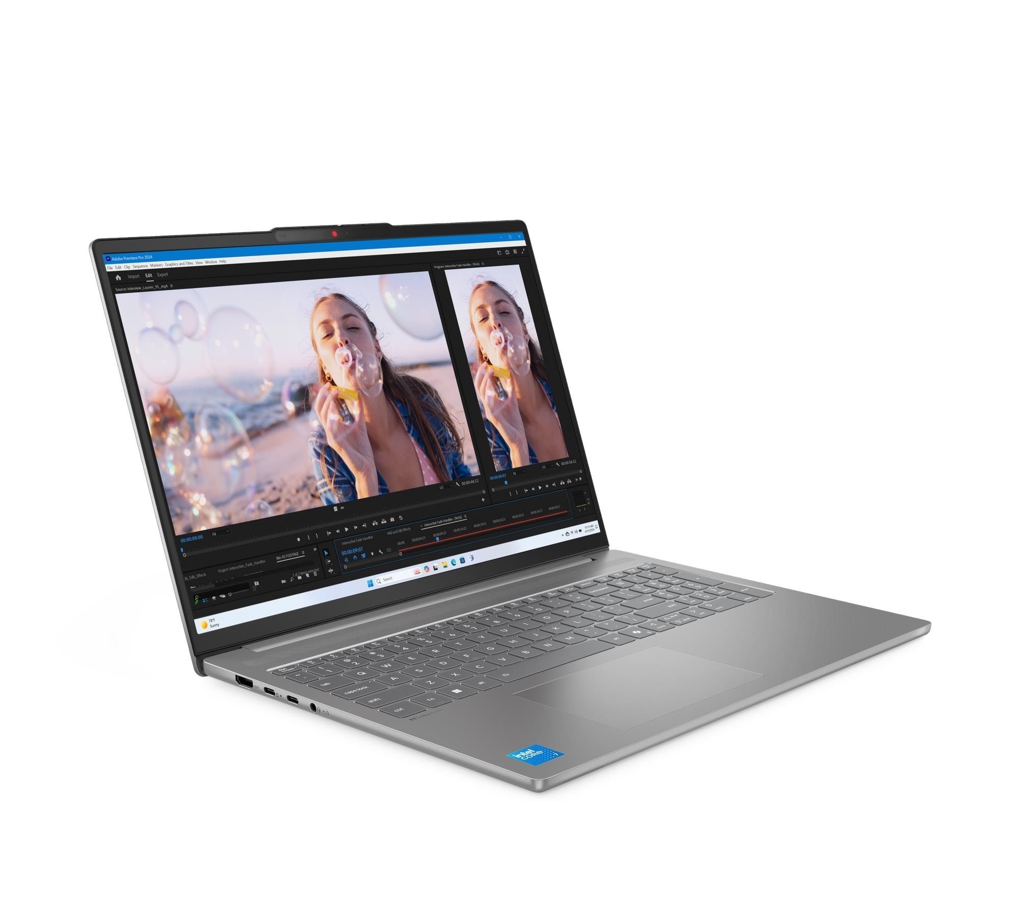 Ноутбук 16” Lenovo IdeaPad Slim 5 16IRH10R/ 2.8K OLED/ Intel Core 5 210H/ 16GB / 1TB SSD / Luna Grey photo 2