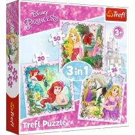 Trefl 34842 Puzzles 3In1 Rapunzel, Aurora And Ariel thumbnav 1