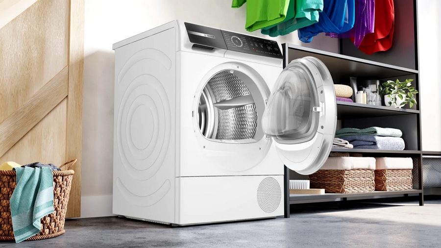 Сушильная машина с тепловым насосом Bosch WQB246C0BY / 9 кг / A+++ / Белый photo 2