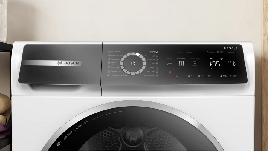 Сушильная машина с тепловым насосом Bosch WQB246C0BY / 9 кг / A+++ / Белый photo 5