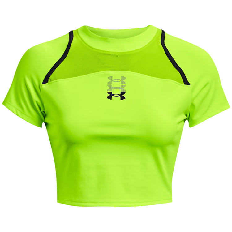 Tricou Under Armour UA Run Anywhere Crop SS / Femei / L / Verde photo 4